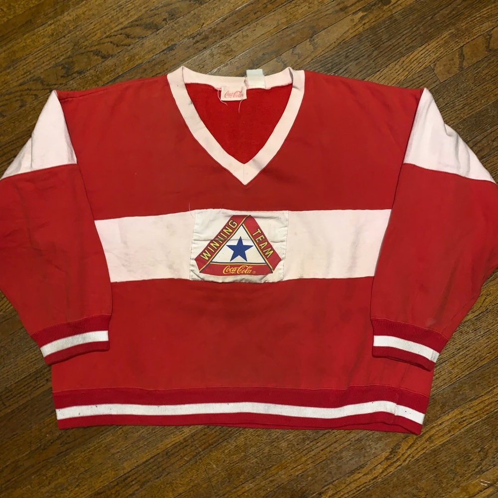 VTG 80s Coca-Cola Winning Team Sweatshirt NO TAG